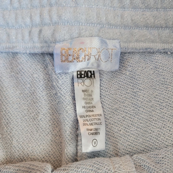 Beach Riot Lydia Short Cornflower Dip Dye Shimmer Women's Medium - Picture 3 of 3